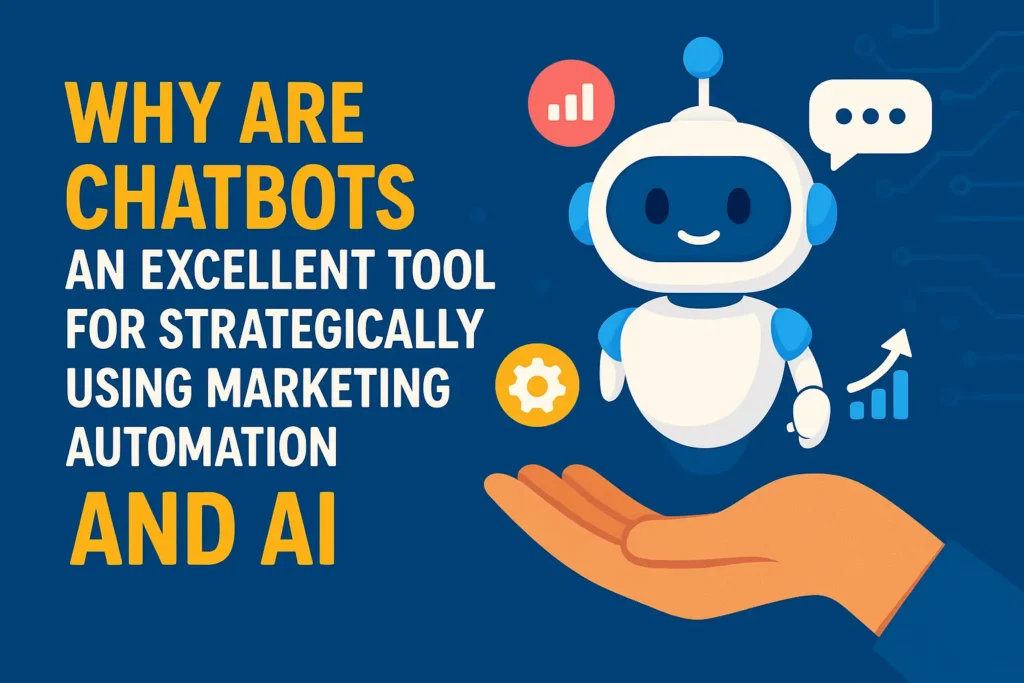 Why are chatbots an excellent tool for strategically using marketing automation and AI