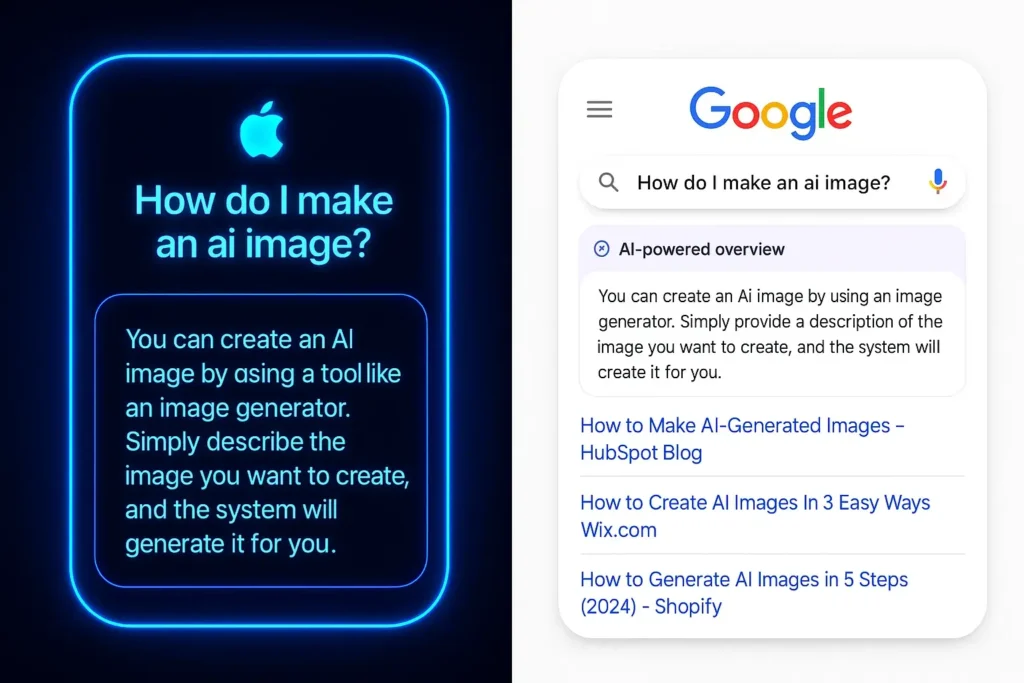How Apple search engine Compares with Google