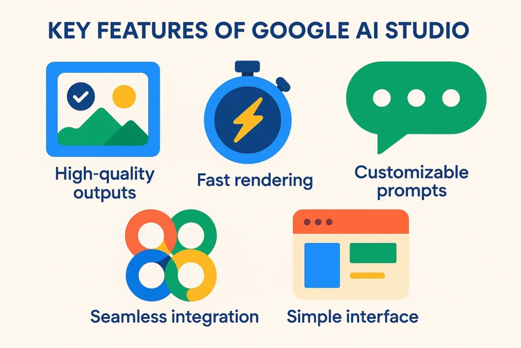 Key Features of Google AI Studio Image Generation