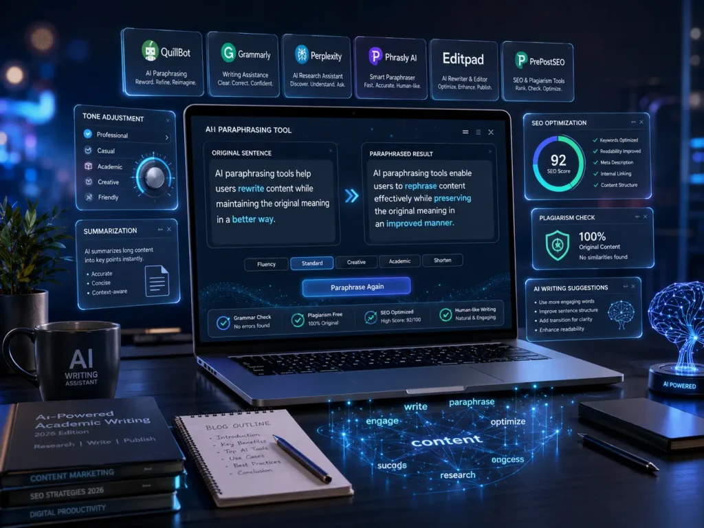 Top AI Paraphrasing Tools Available Online