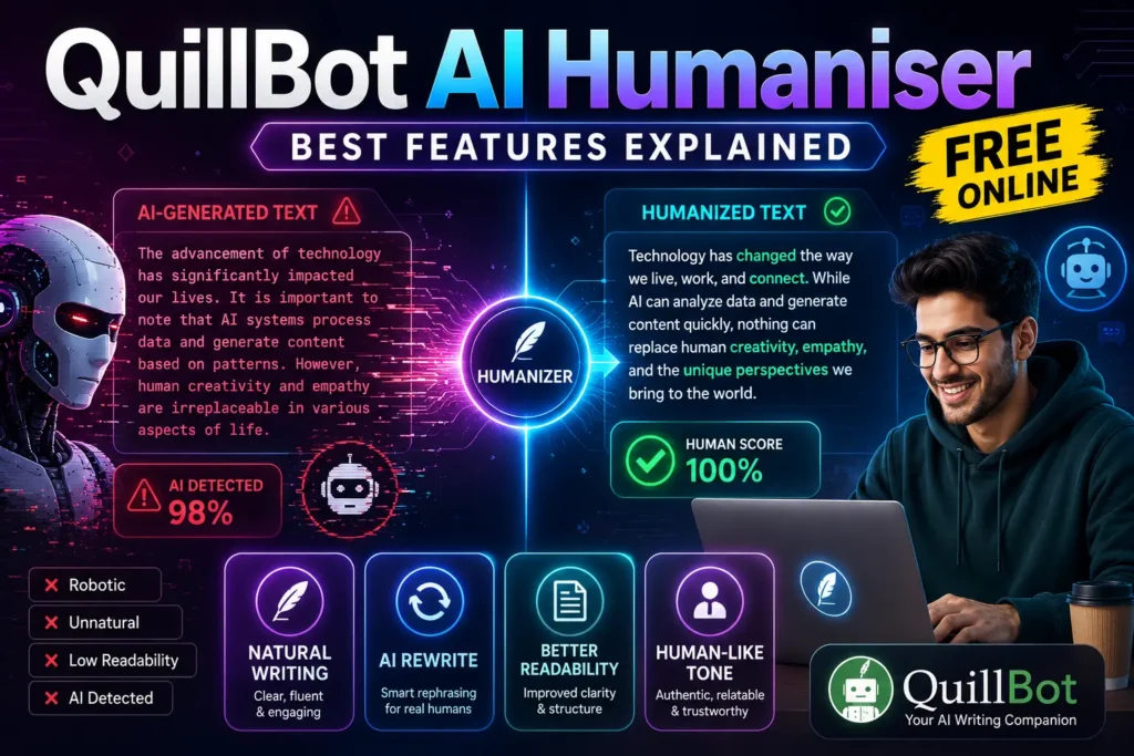 Best Features of QuillBot AI Humaniser Free Online